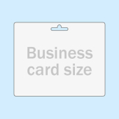 Porte-badges format carte bancaire film arrière PVC rigide avec trou euro