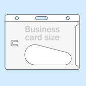 Porte-badges format carte bancaire, plastique rigide