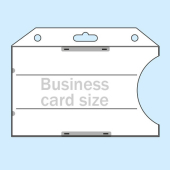 Porte-badges format carte bancaire, plastique rigide